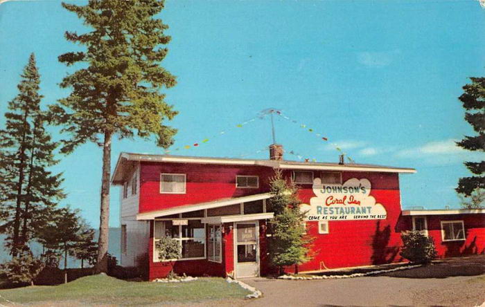 Johnsons Coral Inn Restaurant - Old Postcard (newer photo)
